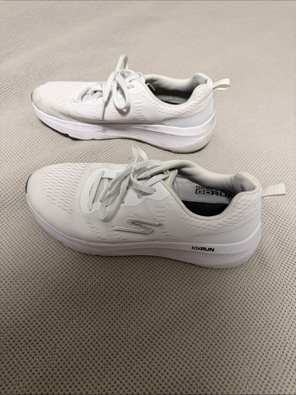 Skechers Go Run All-White Performance Sneakers